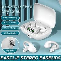 Earlicp Bluetooth5.3 Headphones Noise Reduction Sport Headset TWS Wireless Stereo Earbuds Touch Control Bluetooth Earphones with Charging Case Lightinthebox - thumbnail