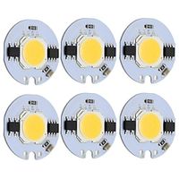 9W Round COB Led Chip Smart IC AC 220V for DIY Ceiling Light Downlight Spotlight WarmCold White (6 Pcs) Lightinthebox - thumbnail