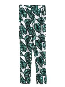 Leaves Printed Women Casual Soft Pant