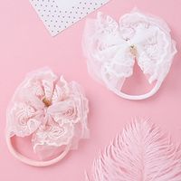 2 Pieces Baby Girls' Active / Sweet Daily Solid Colored Bow Nylon / Polyester Hair Accessories Rainbow Kid onesize / Headbands miniinthebox - thumbnail