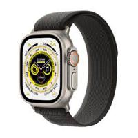 Apple Watch Ultra GPS+ Cellular, 49mm Titanium Case with Green Alpine Loop -Small (MNHJ3AE/A)