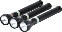 Olsenmark 3-In-1 Rechargeable Waterproof LED Flashlight Black - OMFL2800