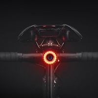 Bike Rear Saddle Light Auto Brake Sensing Light Rainproof USB Taillight Smart Induction Brake Light, Night Riding USB Charging Warning Light Lightinthebox