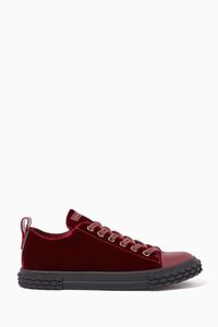 Blabber Low-Top Sneakers in Velvet
