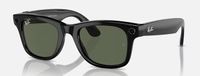 Ray-Ban - Meta Smart Glasses, Wayfarer Standard, Smart Glasses Shiny Black And Green Polarized