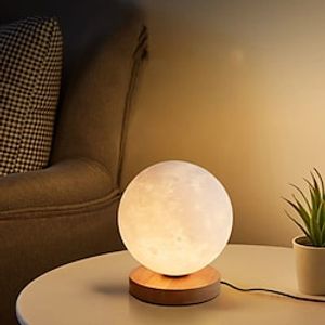 Moon Table Lamp  Desk Lamp  Bedside Lamps Eye Protection  LED  Ambient Lamps Artistic  Novelty For Bedroom  Kids Room Plastic Wood G9 LED Bulb 85-265V Lightinthebox
