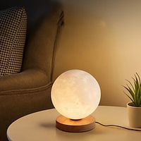 Moon Table Lamp  Desk Lamp  Bedside Lamps Eye Protection  LED  Ambient Lamps Artistic  Novelty For Bedroom  Kids Room Plastic Wood G9 LED Bulb 85-265V Lightinthebox - thumbnail