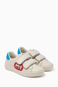Interlocking G Ace Sneakers in Leather