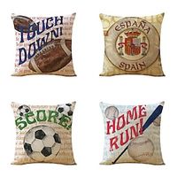 Ball Games Pillow Cover 1PC Decorative Toss Pillows Throw Pillow Covers Soft Pillowcase for Bedroom Livingroom Sofa Couch Chair Bench Lightinthebox - thumbnail