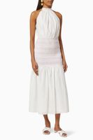 Mystify Smocked Midi Dress - thumbnail