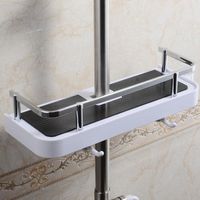 Bathroom Pole Shelf Shower Storage Caddy Rack Organiser Tray Holder Accessory