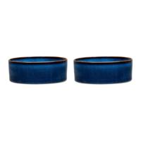 Scruffs Reactive Glaze Dog Bowl Midnight Blue 15Cm