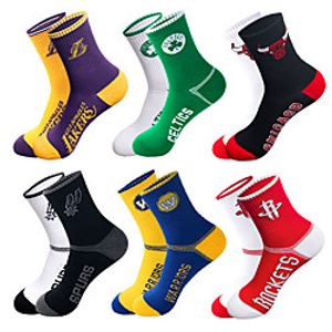 Men's Socks Geometric / Sports Socks Warm Athleisure Black 1 4 Pairs miniinthebox
