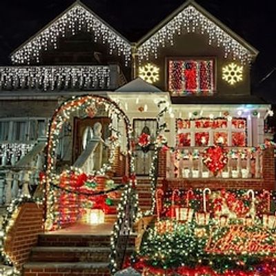 Christmas USB 4 Meter 96 Light Ice strip light 8 function remote control Christmas holiday wedding indoor and outdoor courtyard decoration light miniinthebox