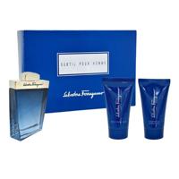 Salvatore Ferragamo Subtil Pour Homme Edt 100Ml + Shampoo & Shower Gel 75Ml + After S-Balm 75Ml Set