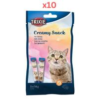 Trixie Creamy Snack With Shrimp Cat Treats 5X14G (Pack of 10)