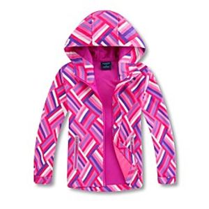 Boys' Girls' Hiking Windbreaker Hoodie Jacket Waterproof Hiking Jacket Outdoor Thermal Warm Waterproof Windproof Warm Jacket Full Length Visible Zipper Fishing Climbing Camping  Hiking  Caving Red Lightinthebox