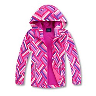 Boys' Girls' Hiking Windbreaker Hoodie Jacket Waterproof Hiking Jacket Outdoor Thermal Warm Waterproof Windproof Warm Jacket Full Length Visible Zipper Fishing Climbing Camping  Hiking  Caving Red Lightinthebox