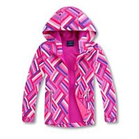 Boys' Girls' Hiking Windbreaker Hoodie Jacket Waterproof Hiking Jacket Outdoor Thermal Warm Waterproof Windproof Warm Jacket Full Length Visible Zipper Fishing Climbing Camping  Hiking  Caving Red Lightinthebox - thumbnail