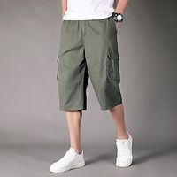 Men's Hiking Cargo Shorts Hiking Shorts Military Summer Outdoor Regular Fit Ripstop Breathable Multi Pockets Shorts Light Yellow Black Army Green Grey Khaki Camping  Hiking Fishing Climbing XL XXL Lightinthebox - thumbnail