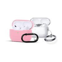 HYPHEN Cion Case with Oval and Ring Carabiner for AirPods Pro (2nd Gen) - Pink - thumbnail