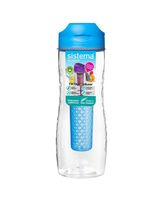 Sistema 800ml Tritan Infuser Water Bottle Blue