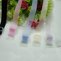 Transparent Invisible Silicone Clear Frosted Elastic Anti Slip Bra Shoulder Straps