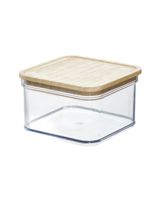 Rosanna Pansino Recycled Plastic Crisp 6 x 6 inch Bin with Wood Lid