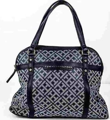 Tommy Hilfiger Canvas Womens Tote Bag Black