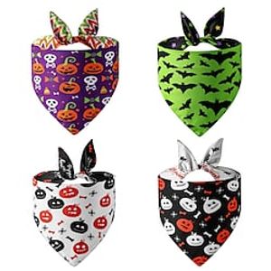 Dog Saliva Towel Dog Scarf Pet Supplies Halloween Pet Triangle Scarf miniinthebox