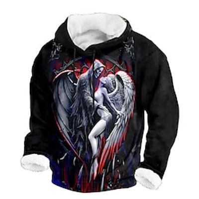 Graphic Devil Men's Fashion 3D Print Hoodie Vacation Going out Streetwear Hoodies Red Blue Hooded Printing Fleece Fall Winter Designer Hoodie Sweatshirt Lightinthebox Graphic Devil Men's Fashion 3D Print Hoodie Vacation Going out Streetwear Hoodies Red Blue Hooded Printing Fleece Fall Winter Designer Hoodie Sweatshirt Lightinthebox
