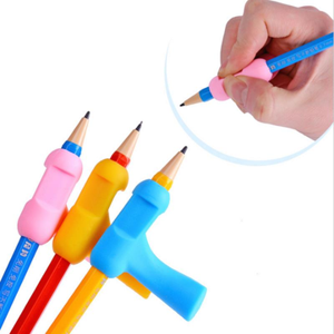 Cartoon Silicon Hold Pen Corrector Set