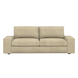 KIVIK Linen Sofa Cover Solid Color 2-Seat 3-Seat Quilted Cotton and Linen Slipcovers Lightinthebox