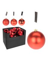 Homesmiths Christmas Ball 100mm Red Assorted 1 Piece
