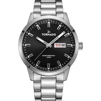 Tornado Spectra Men's Analog Black Sunburst Dial Watch - T23001-SBSB