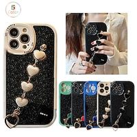 Phone Case For Apple Back Cover iPhone 14 Pro Max Plus 13 12 11 Mini X XR XS 8 7 Full Body Protective Glitter Shine Four Corners Drop Resistance Heart Glitter Shine TPU PC miniinthebox - thumbnail