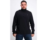 Mens Quarter-Zip Long Sleeve Pullover Sweater  Black - thumbnail