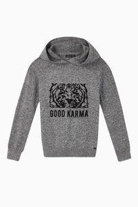 Good Karma Hooded Knit Sweater