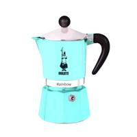 Bialetti Rainbow Espresso Maker 139ml - Light Blue (Makes 3 Cups)