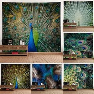 Peacock Wall Tapestry Art Decor Blanket Curtain Hanging Home Bedroom Living Room Decoration Polyester miniinthebox