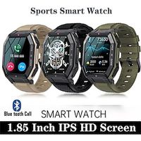 K55 Military Smart Watch Men 1.85inch Bluetooth Call 350mAh 24H Healthy Monitor Outdoor IP68 Waterproof Smartwatch Lightinthebox