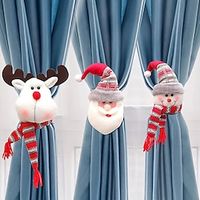 Christmas Rubber Band Twist Buckle Curtain Decoration Strap Christmas Decoration Supplies Home Fabric Dress Up Curtain Buckle Lightinthebox - thumbnail