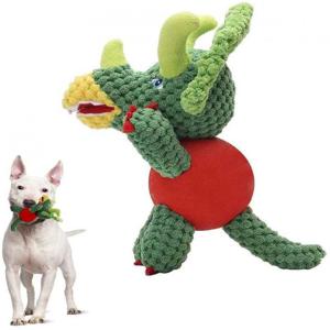 Pawsitiv Green Dino With Rubber Ball And Squeaky - Small (92)