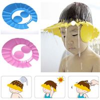 Protect Ear Soft Caps Child Shampoo Shower Cap Bath Hat Adjustable Rubber