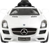 Megastar Licensed Mercedes Benz Sls 6 V Electric Ride On Car For Children - White (UAE Delivery Only)