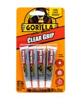 Gorilla Clear Grip 4 Piece Pack 0.2Oz Tubes Gorilla Clear Grip 4 Piece Pack 0.2Oz Tubes