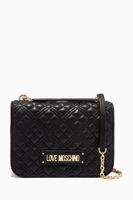 Quilted Shoulder Bag in Faux Leather - thumbnail