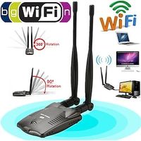 Wireless Beini Free Internet Long Range 3000mW Dual Wifi Antenna Blueway USB Wifi Adapter Decoder BT-N9100 miniinthebox