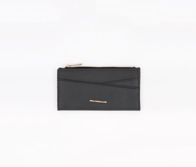 Womens Textured Wallet  Black