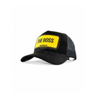 John Hatter The Boss Rubber Patch Cap Unisex Cap Black - thumbnail